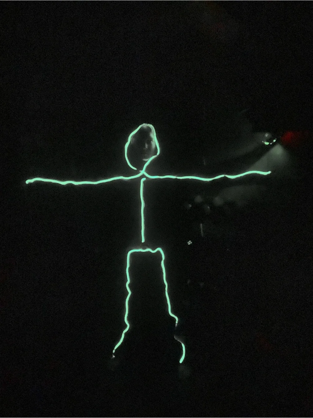 Light-Up Green LED Glow Stick Figure Costume